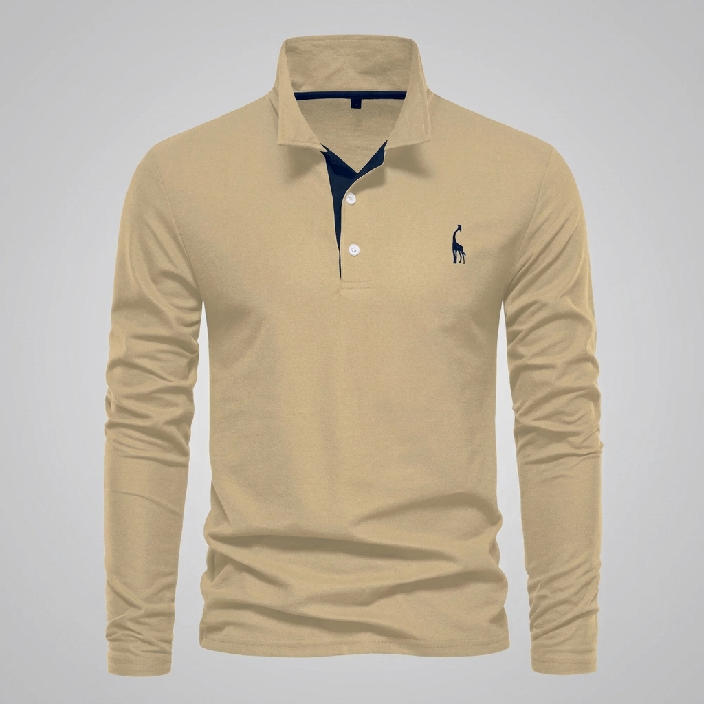Heren Klassiek Knoop-Hals Polo Shirt
