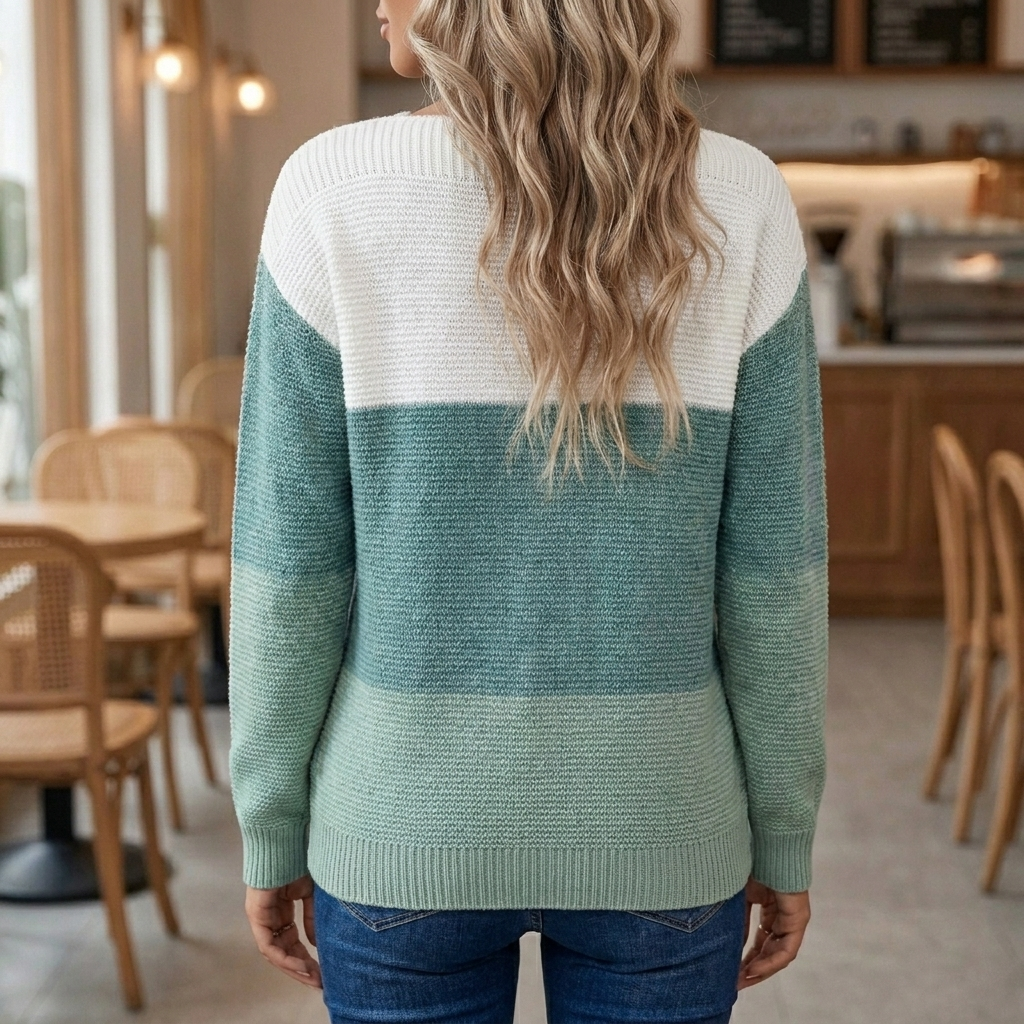 Stijlvolle Patchwork Trui