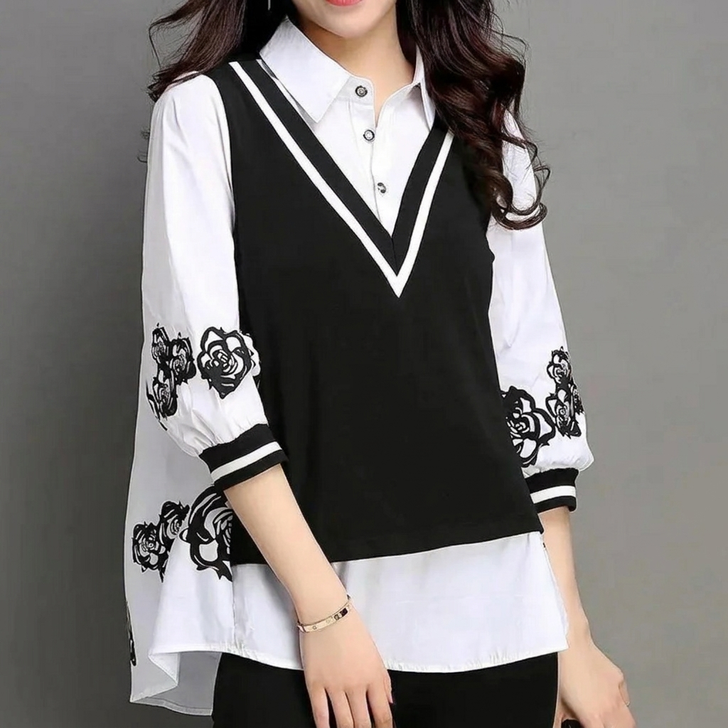 2-delige Blouse-en-Vest Set