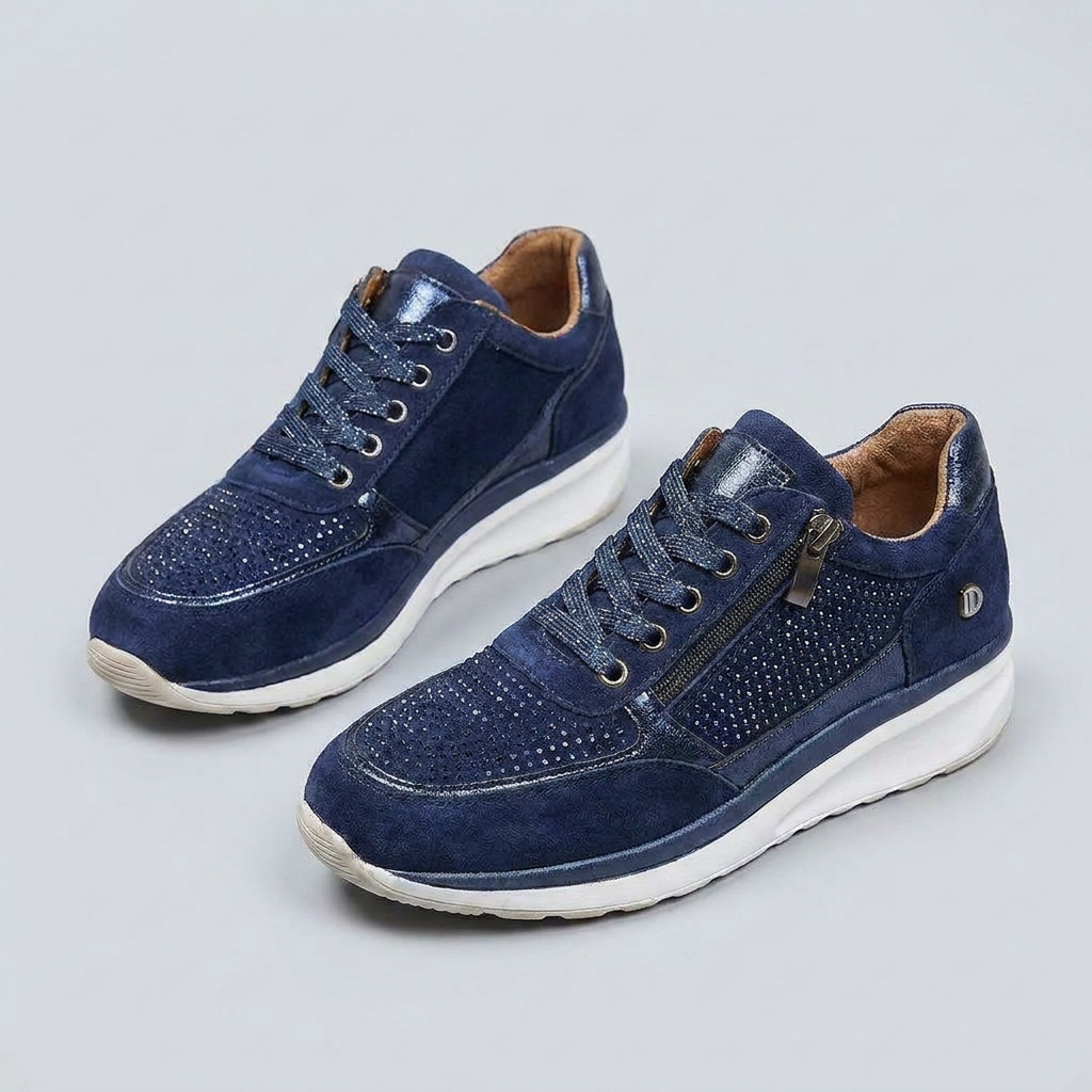 Dames Veters Platform Sneakers