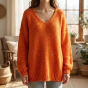 Elegante V-Hals Trui voor Dames