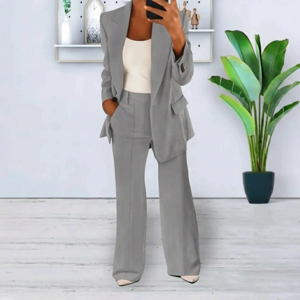 2-Delig Damespak (Blazer & Broek Elegante Set)