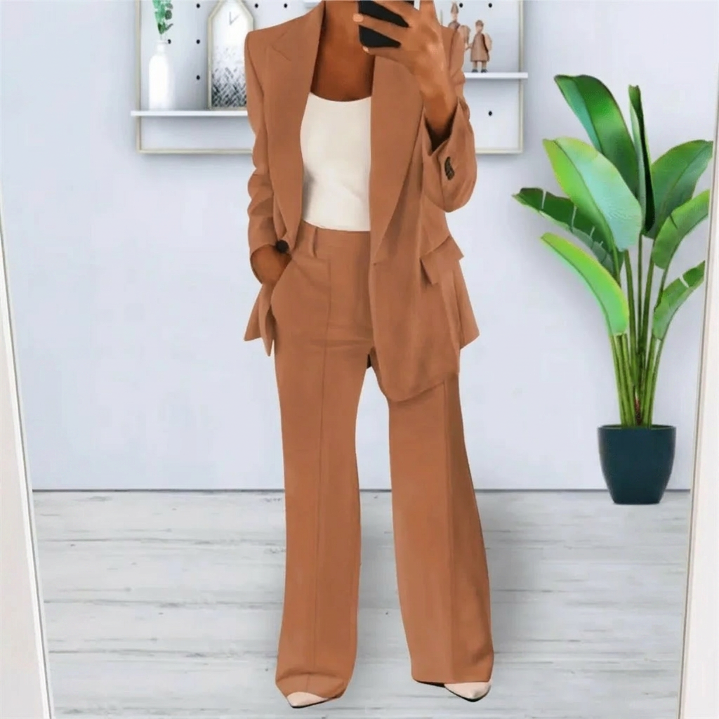 2-Delig Damespak (Blazer & Broek Elegante Set)