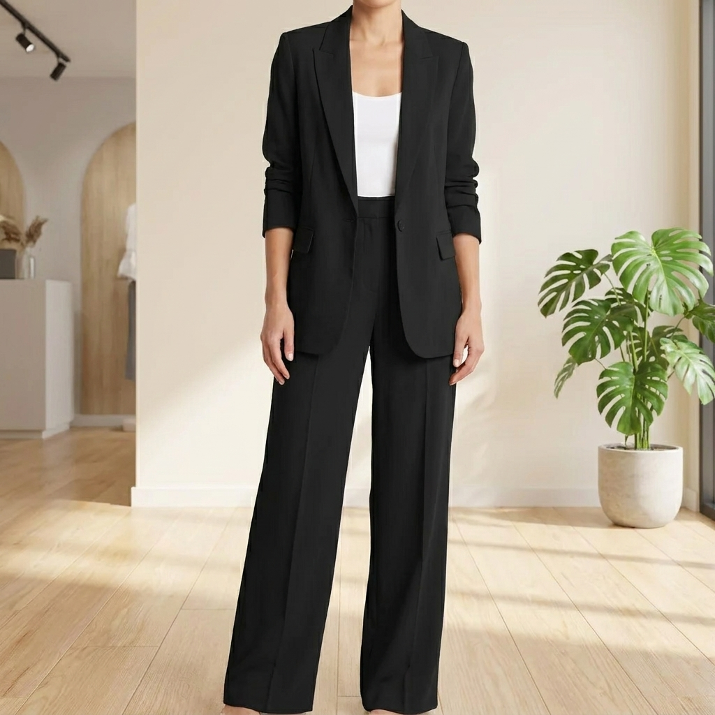 2-Delig Damespak (Blazer & Broek Elegante Set)