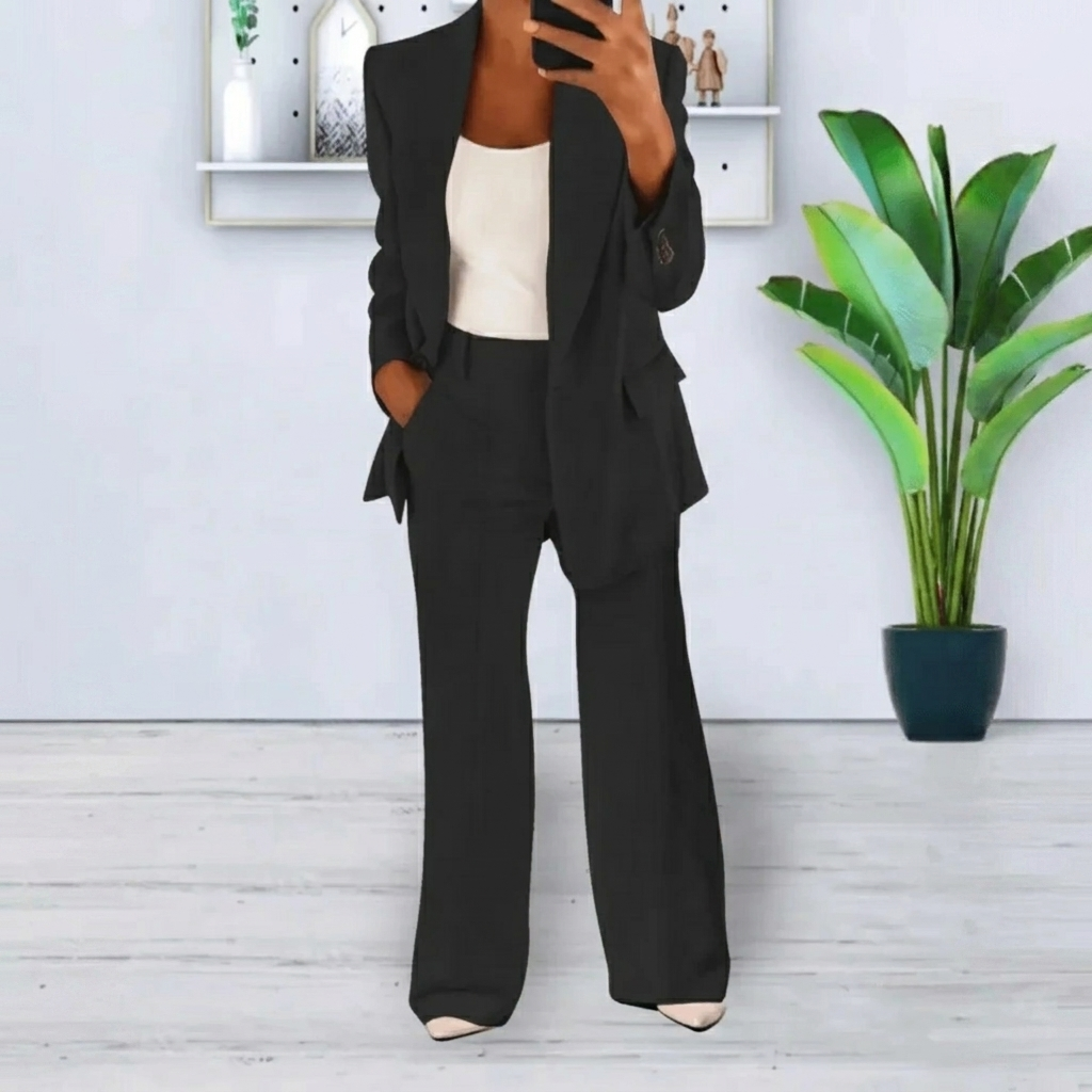 2-Delig Damespak (Blazer & Broek Elegante Set)