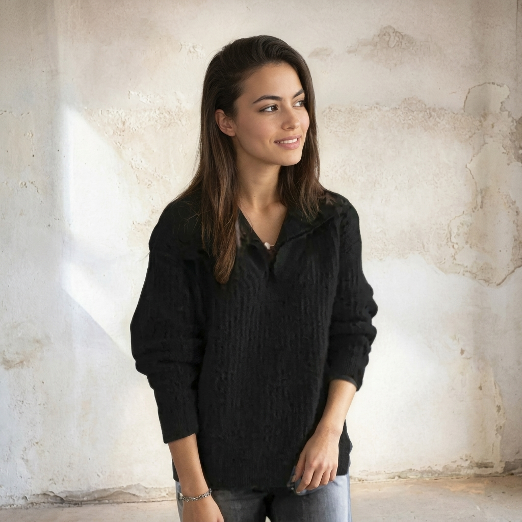 Dames Half-Zip Trui
