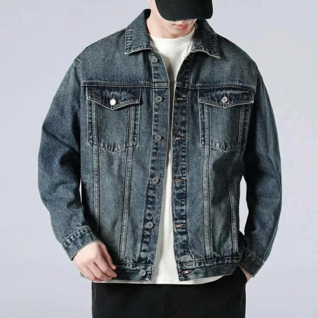 Heren Denim Jack in Slim Fit Pasvorm