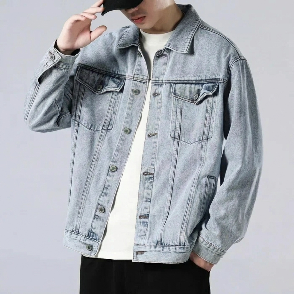 Heren Denim Jack in Slim Fit Pasvorm