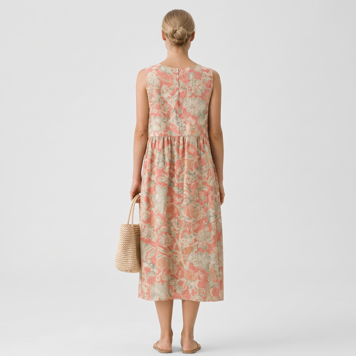 FLORALE MIDI JURK VOOR VROUWEN