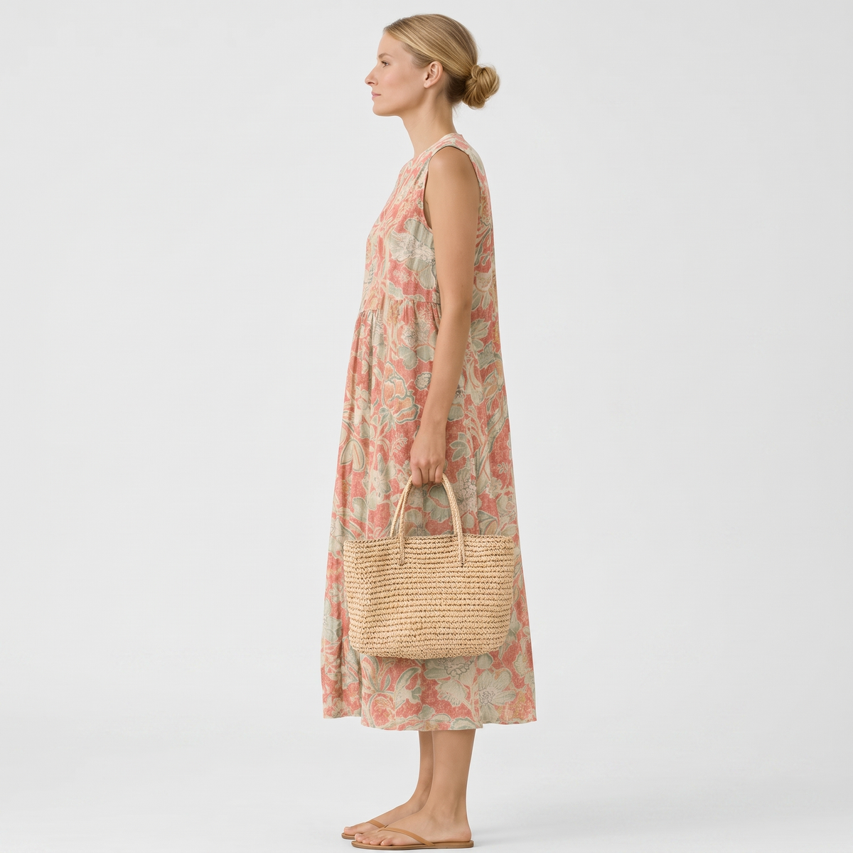 FLORALE MIDI JURK VOOR VROUWEN