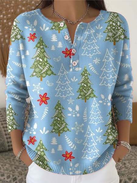 Sarcy | Kerstblouse met knopen