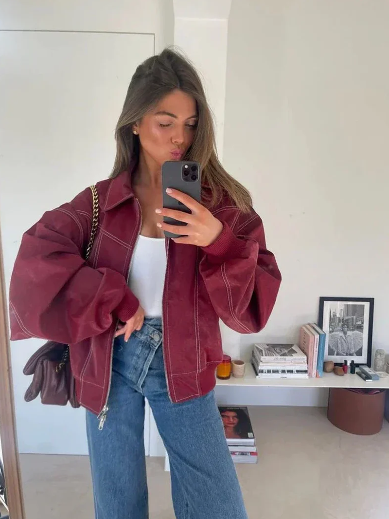 Oversized Contrast Jast - Beperkte Verkoop