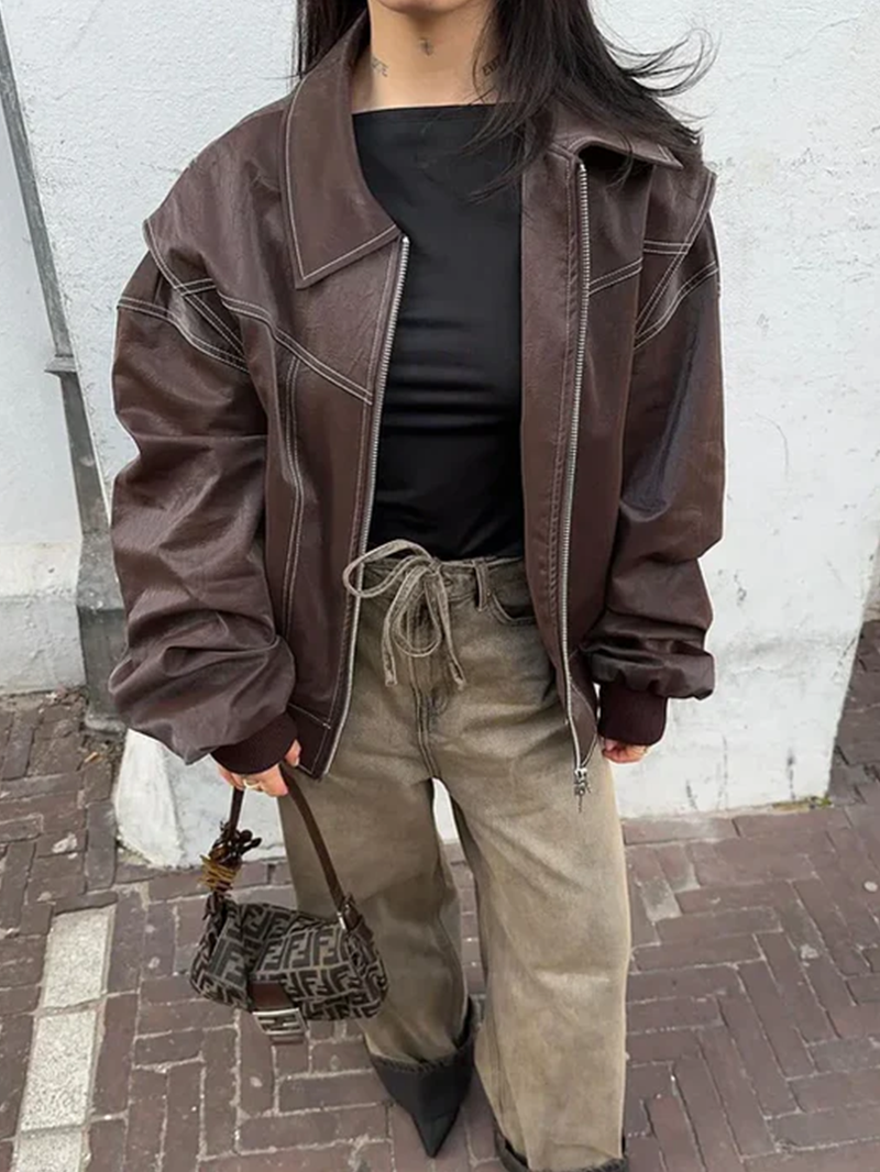 Oversized Contrast Jast - Beperkte Verkoop