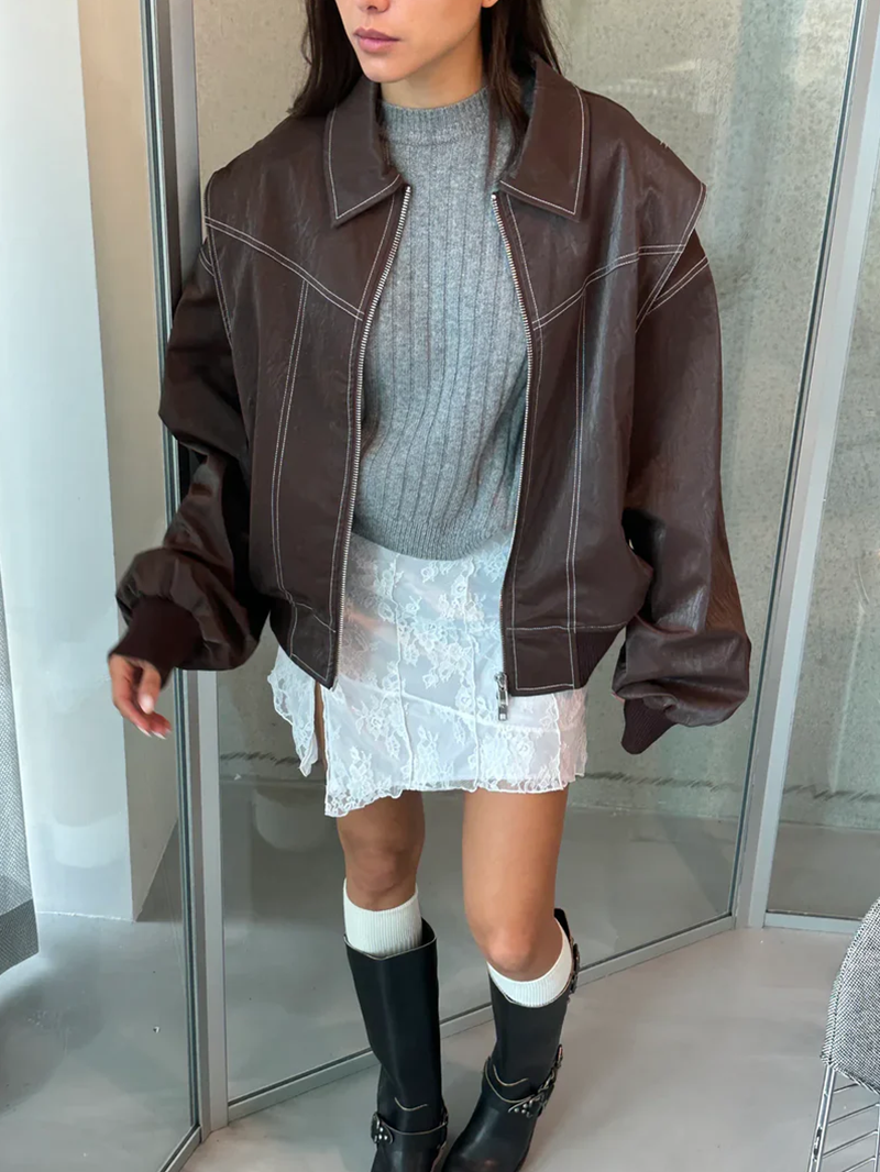 Oversized Contrast Jast - Beperkte Verkoop