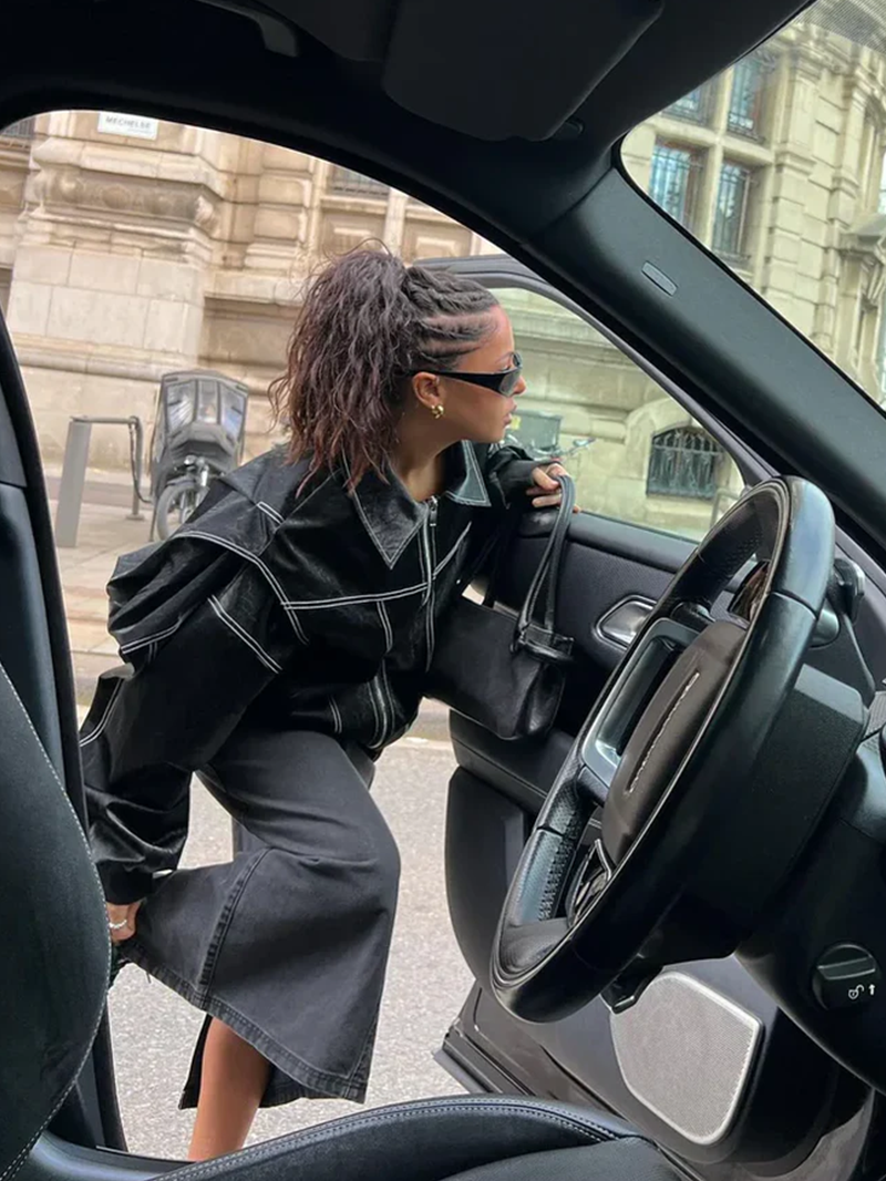 Oversized Contrast Jast - Beperkte Verkoop