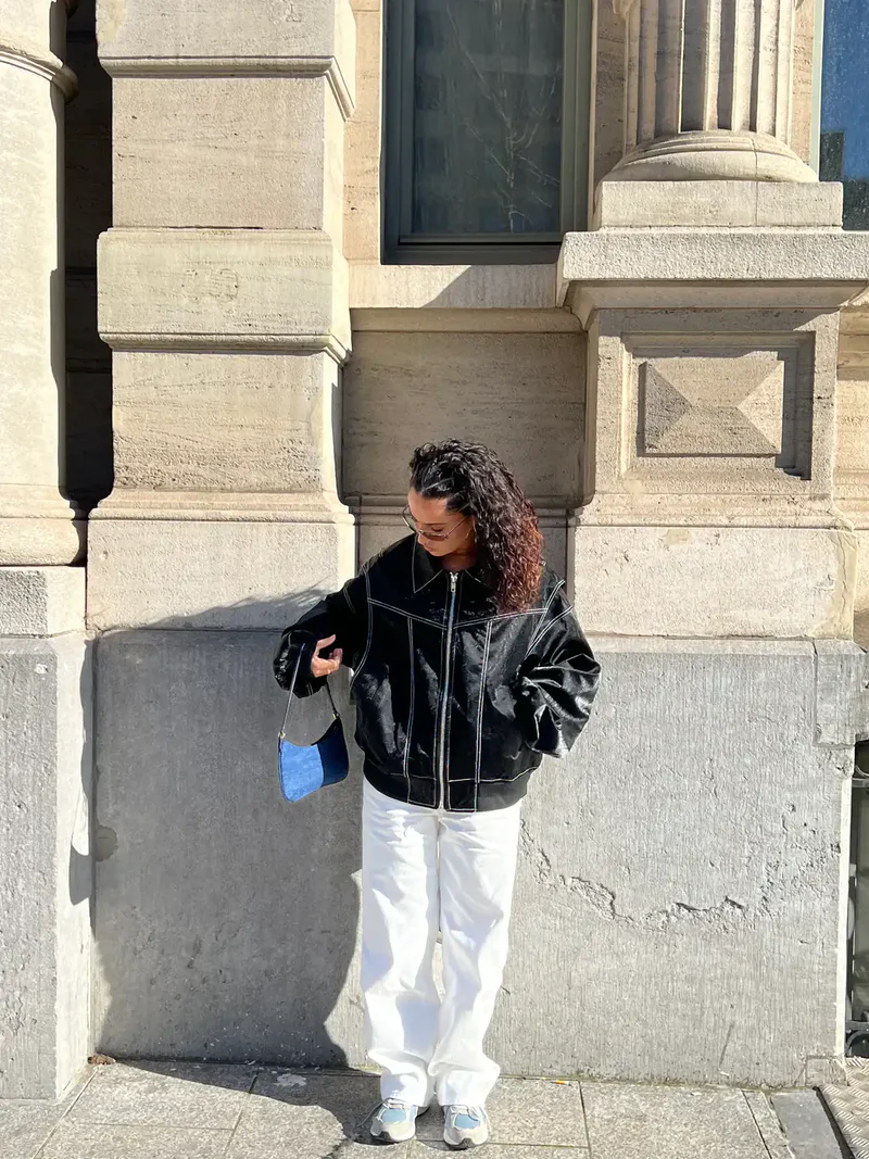 Oversized Contrast Jast - Beperkte Verkoop