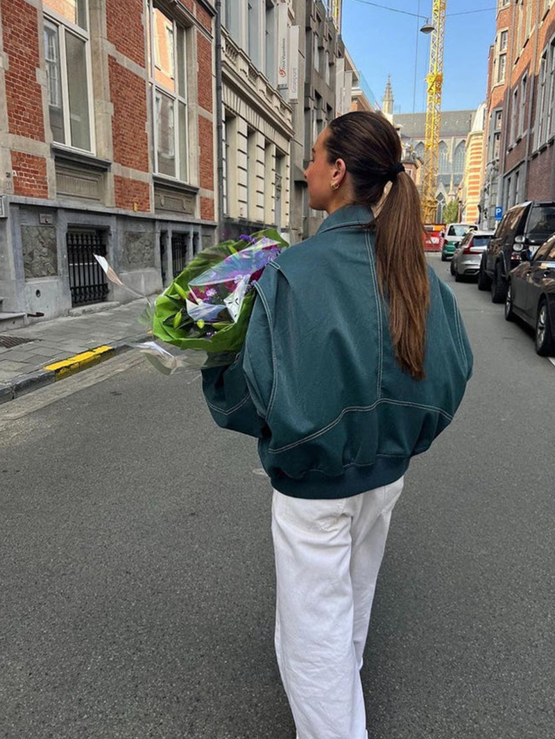 Oversized Contrast Jast - Beperkte Verkoop