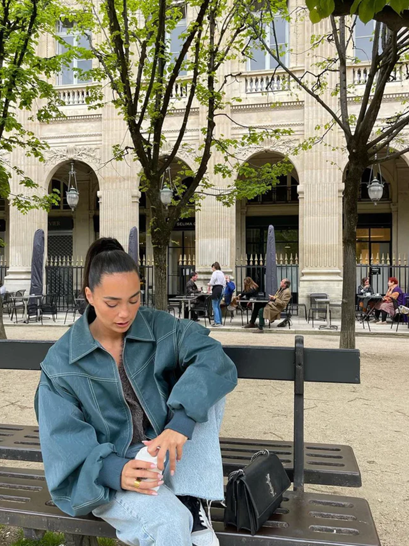 Oversized Contrast Jast - Beperkte Verkoop