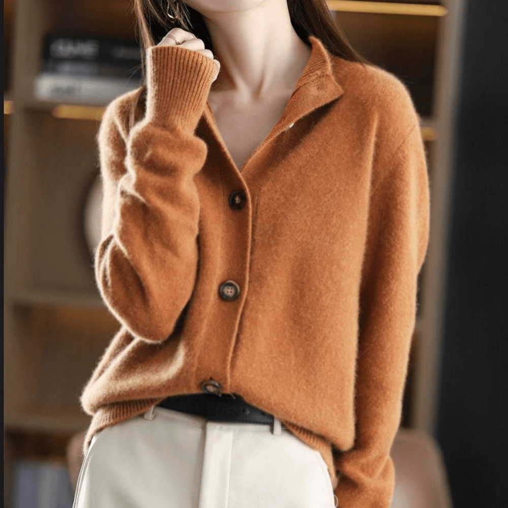 Anny - Luxueuze Kasjmier Gebreide Cardigan
