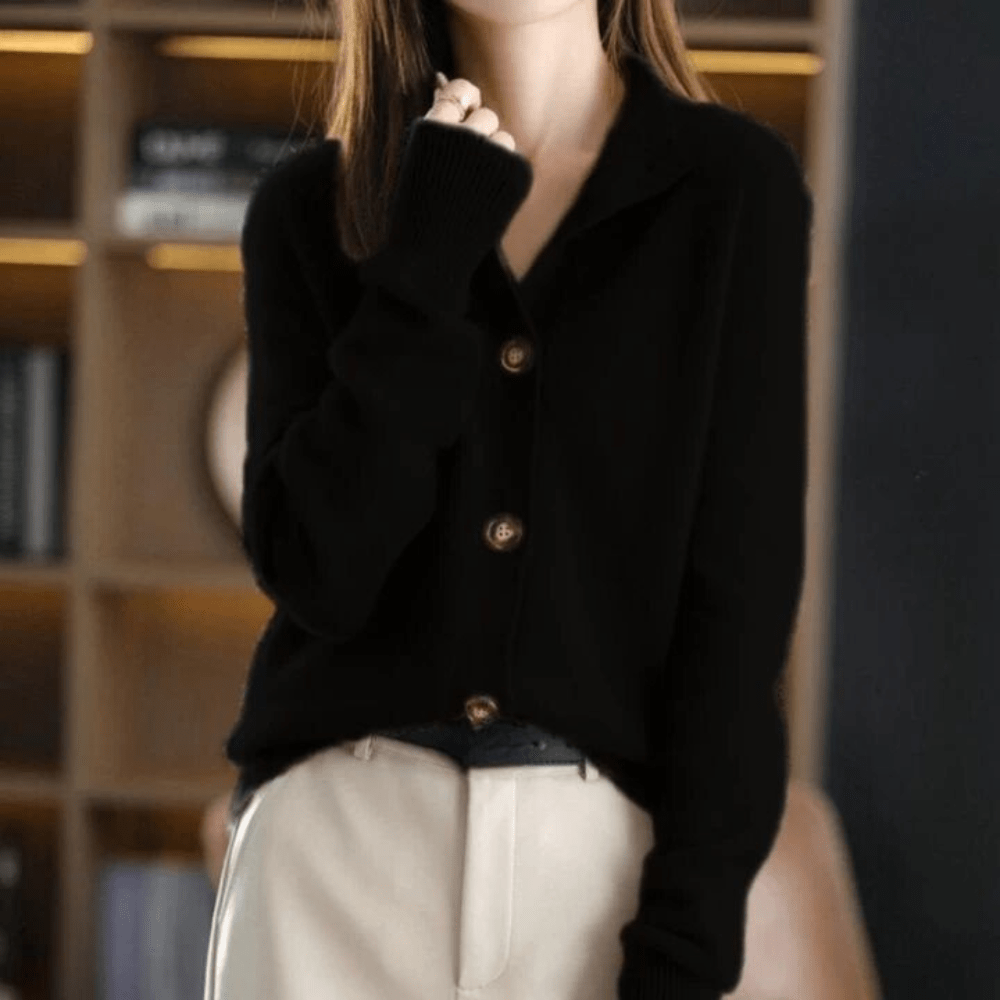Anny - Luxueuze Kasjmier Gebreide Cardigan