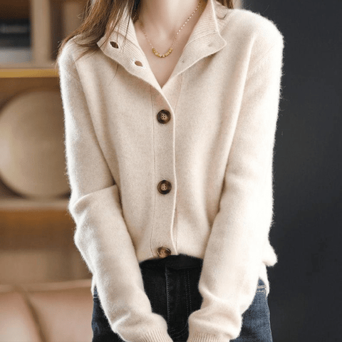 Anny - Luxueuze Kasjmier Gebreide Cardigan