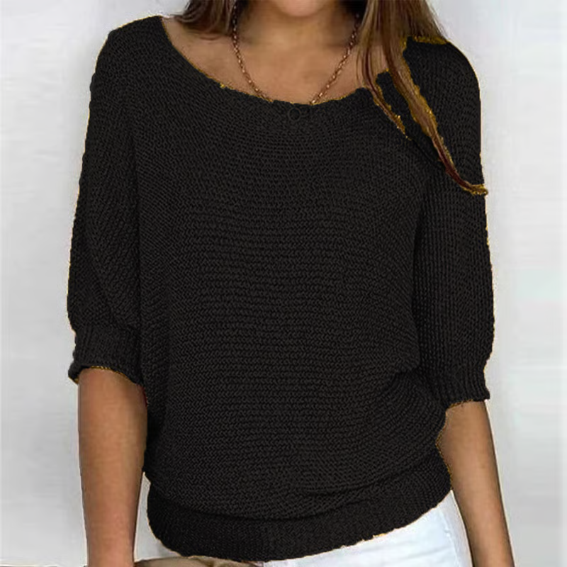 Irise | Lichte Zomertrui met 3/4 Mouwen
