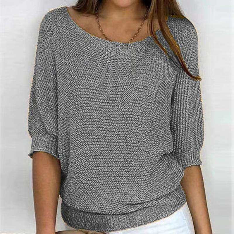 Irise | Lichte Zomertrui met 3/4 Mouwen