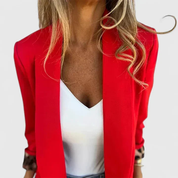 HERFST – KLASSIEKE RODE OPEN BLAZER