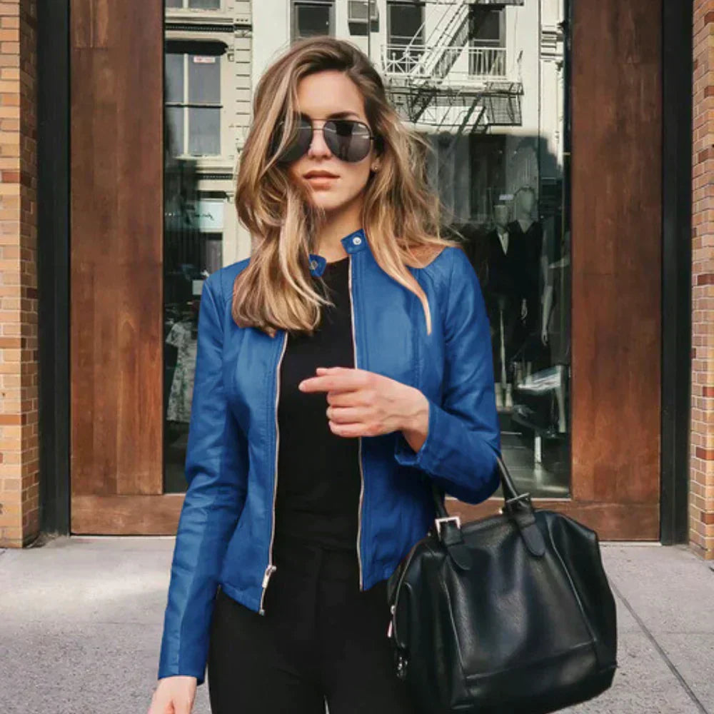 Sophia - Italiaanse Leren Jas