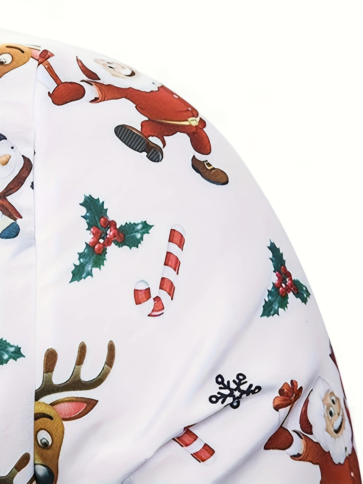Jasper | Feestelijk kerstprint overhemd met lange mouwen
