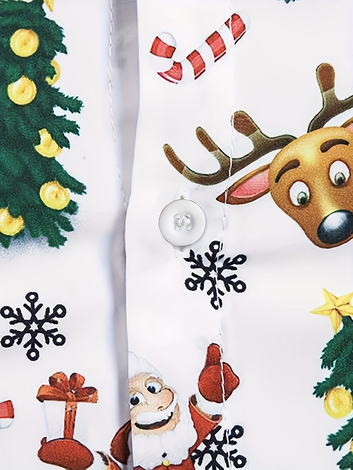 Jasper | Feestelijk kerstprint overhemd met lange mouwen