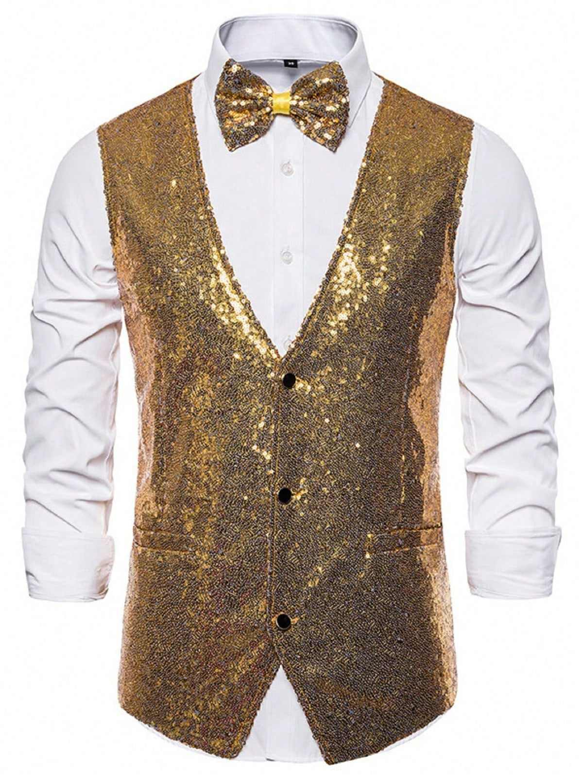 Jasper | Feestelijke gouden blazer voor heren