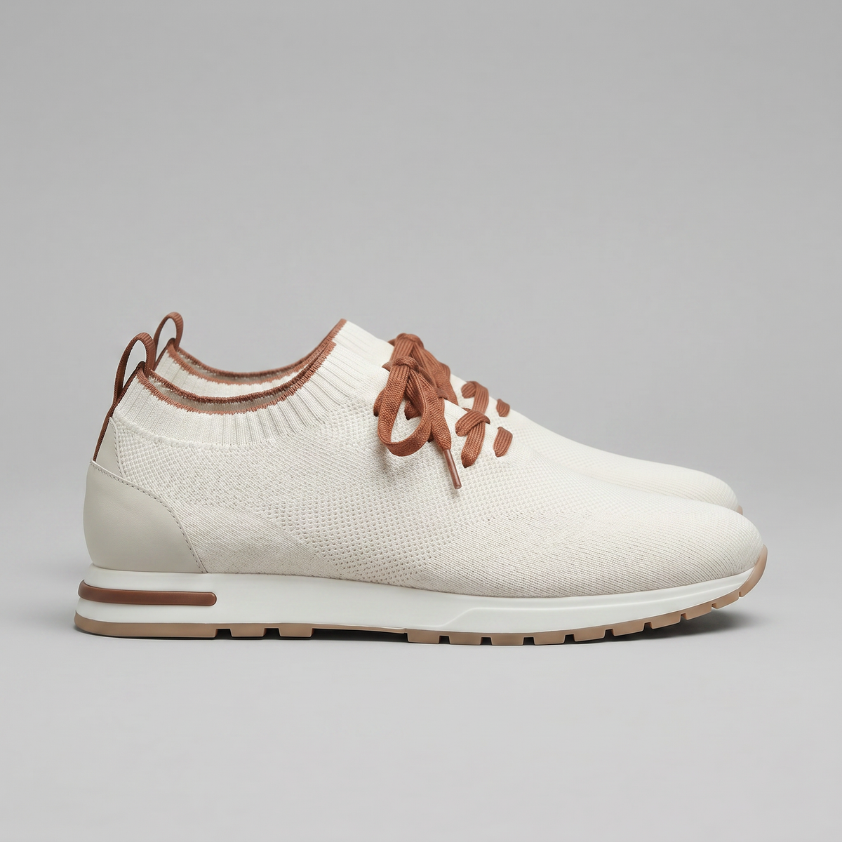 Knit Sock Lace-Up Trainers Heren Casual