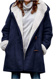 Comfortabele Winterjas Met Bontvoering Dames
