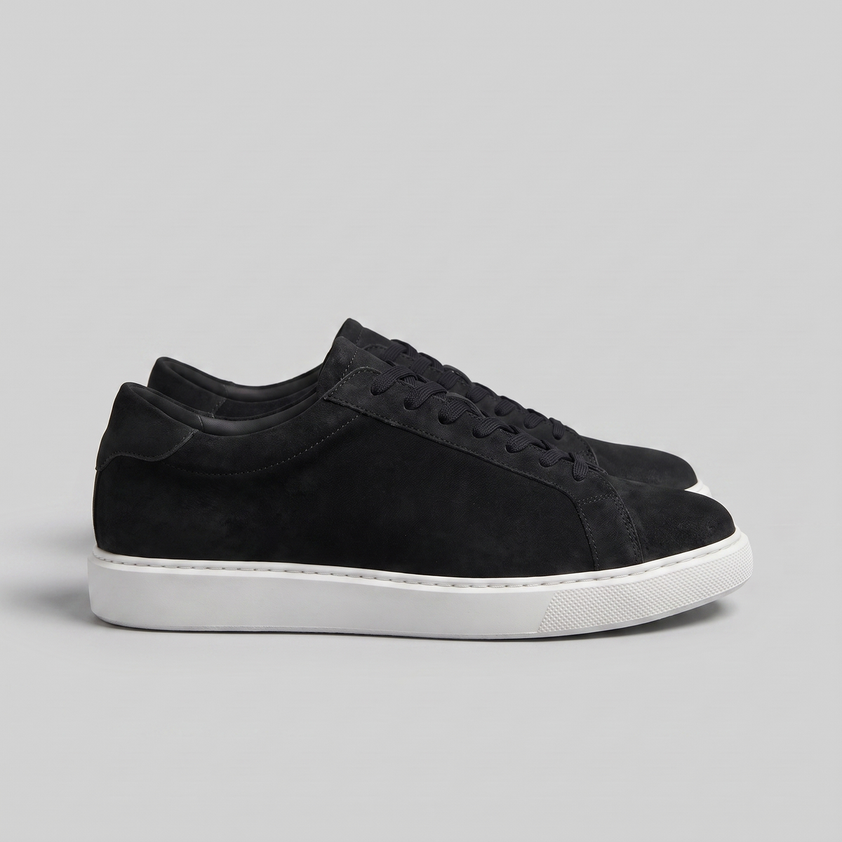 Lage Sneakers Heren Suede Grijs Casual
