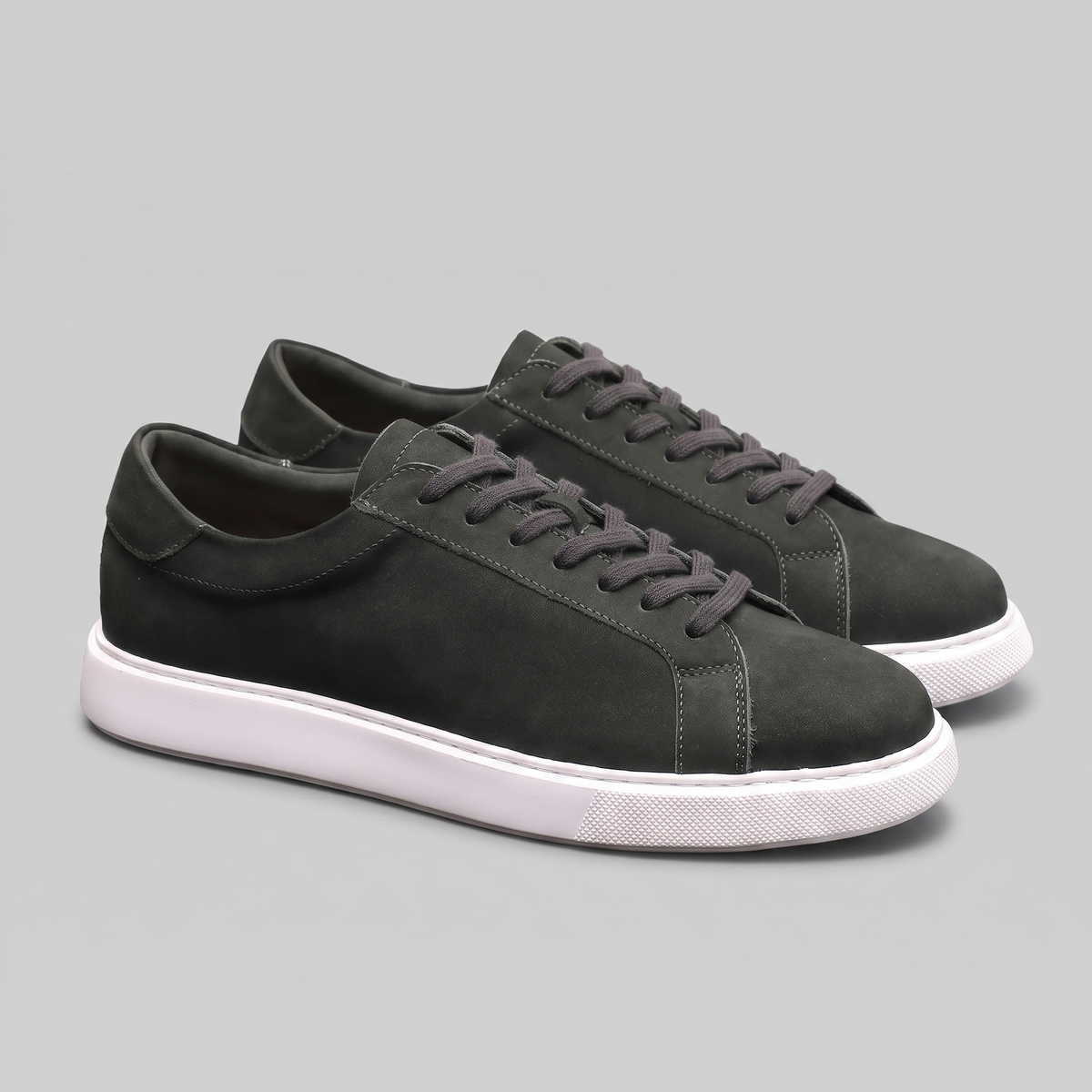 Lage Sneakers Heren Suede Grijs Casual