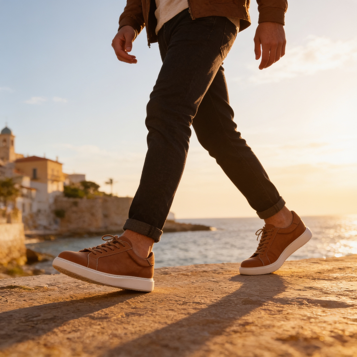 Lage Sneakers Heren Suede Grijs Casual