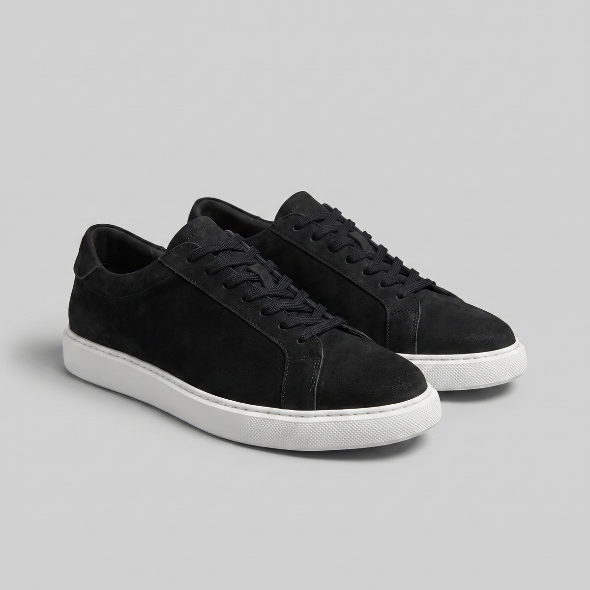 Lage Sneakers Heren Suede Grijs Casual