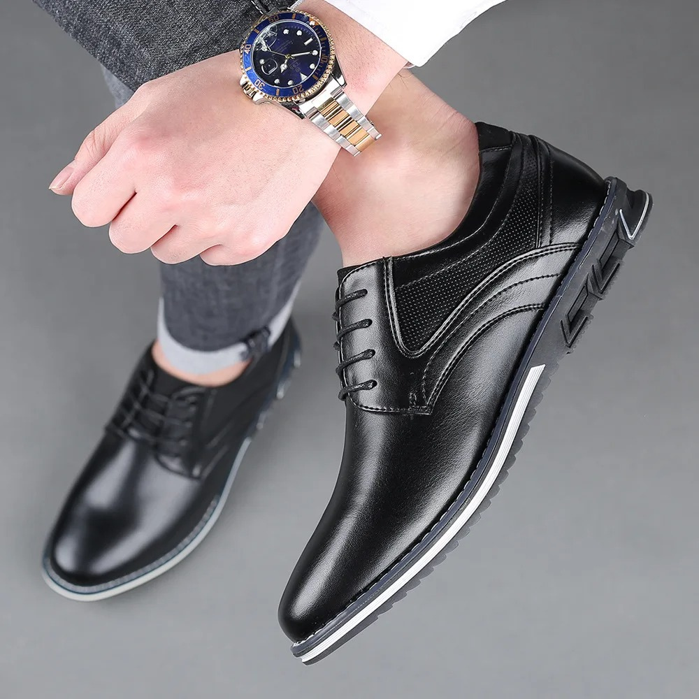 Pim | Leer geklede schoenen