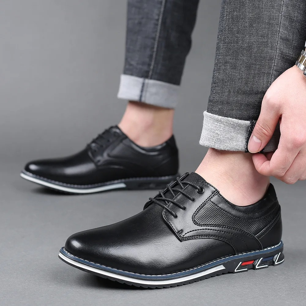 Pim | Leer geklede schoenen