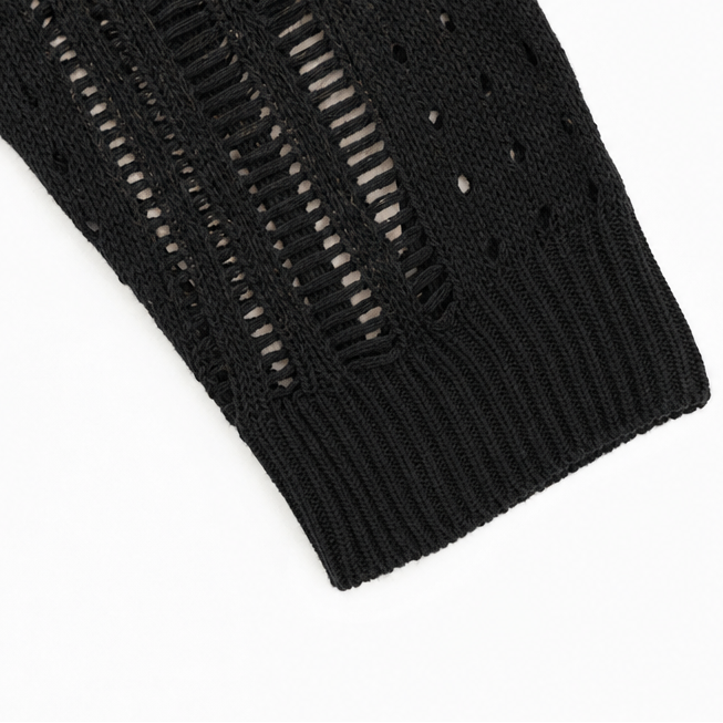 Lianora – Korte Mouw Open Gebreide Knopen Cardigan voor Vrouwen