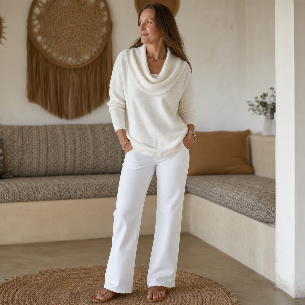 Draveline – Trui met Kraag en Drape