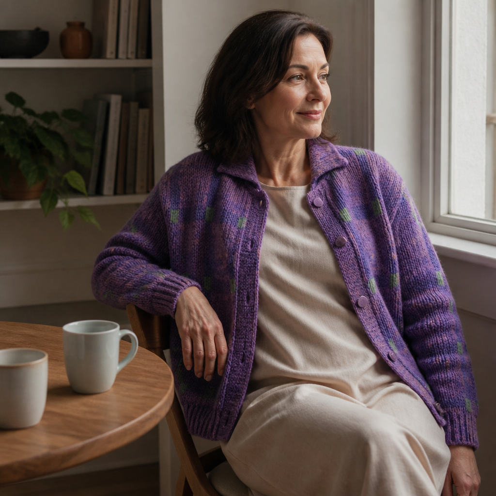 Collarhold – Oversized Cardigan Met Een Kraag Die Zijn Vorm Houdt