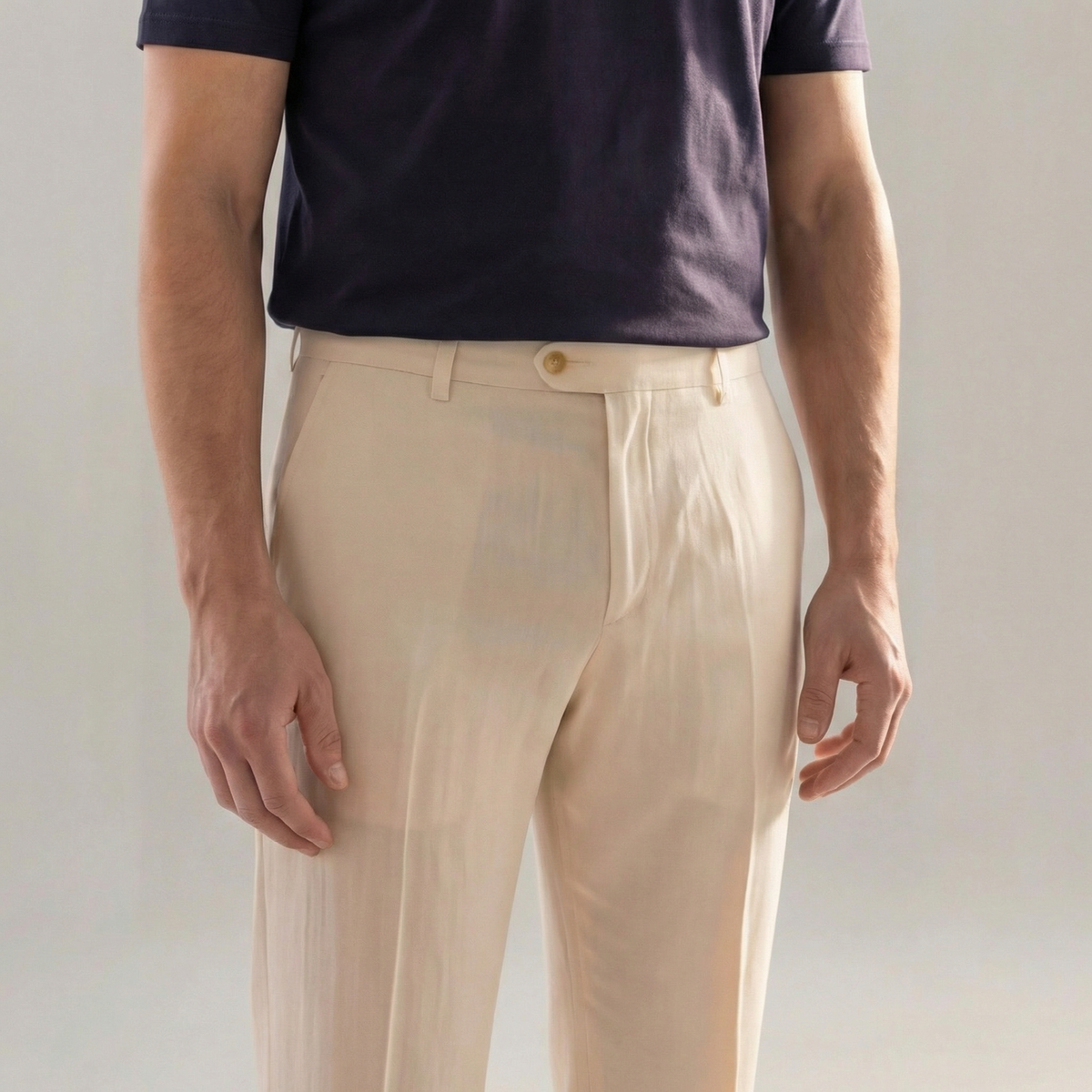 Linnen Broek Heren Zomer Casual Formeel