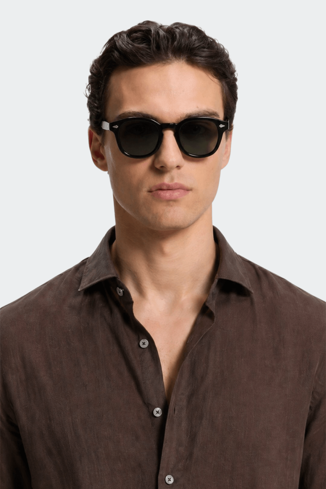Linnen Overhemd Heren Relaxed Fit Spread Collar