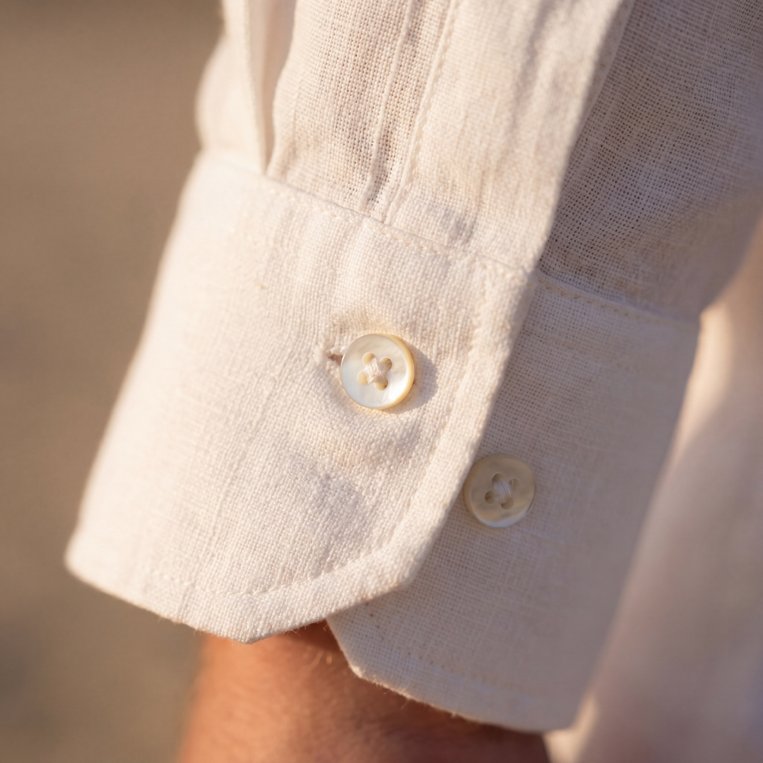 Linnen Shirt Heren Lange Mouwen Casual Zomer