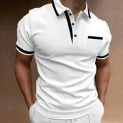Klassiek poloshirt voor heren, tijdloze pasvorm, dagelijkse elegantie