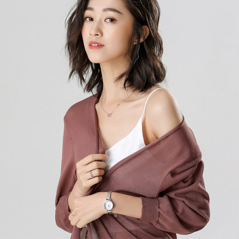 Silvaine – Luchtige Gebreide Zomer Cardigan