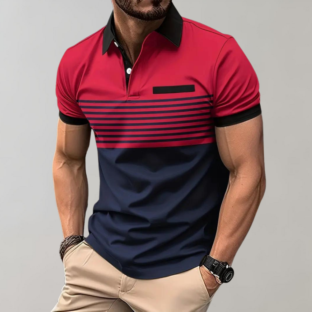 Modern zacht zomer poloshirt