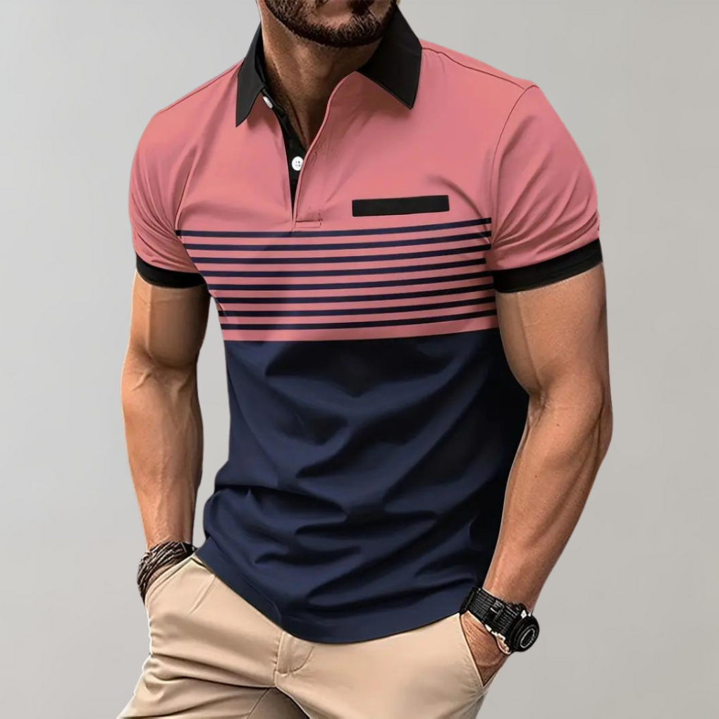 Modern zacht zomer poloshirt